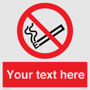Custom No E-cigarettes / Vaping Sign